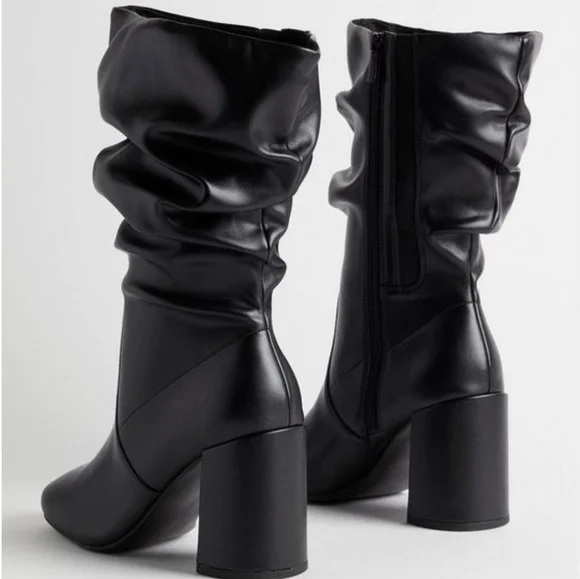 Slouchy Mid Calf Boot (WW) - Picture 3 of 6